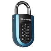 Wholesale - WORDLOCK BLUE VERTICAL PADLOCK C/P 48, UPC: 813113293005